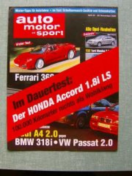 AMS 25/2000 Honda Accord 1.8iLS Dauertest