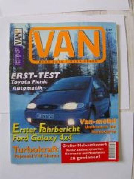 VAN 2/1997 Ford Galaxy 4X4, Papmahl VW Sharan, Mazda MX-5