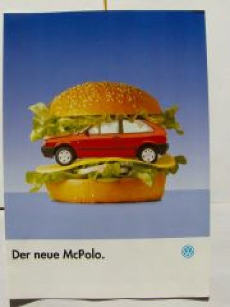 VW Polo McPolo Sondermodell Juli 1992 Österreich Prospekt
