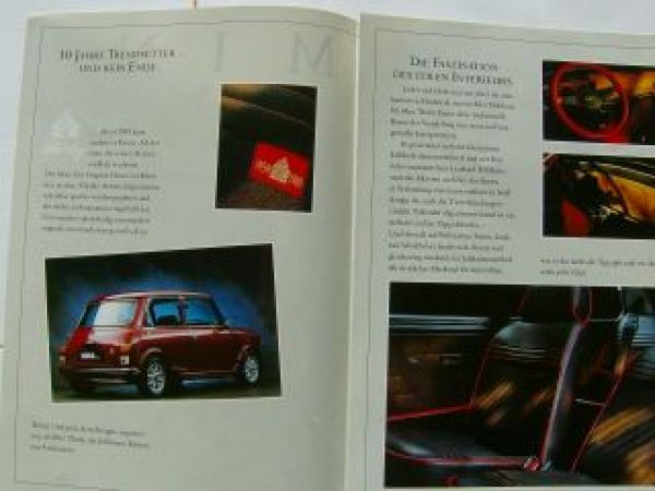 Rover Mini Thirty Sonderprospekt 1989 Rarität