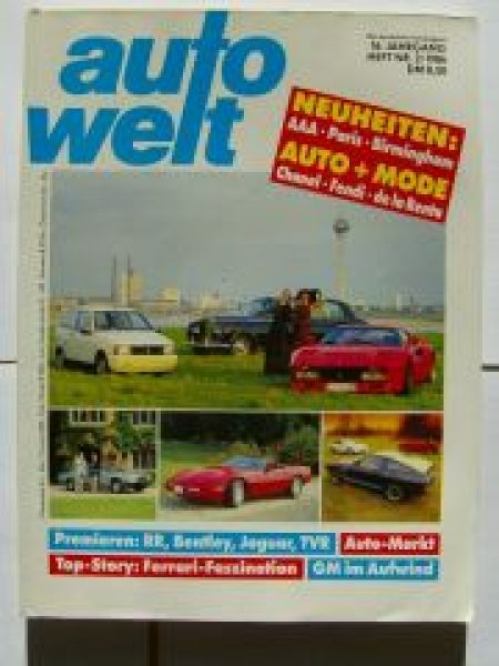 auto welt 2/1986 RR,Bentley, Jaguar, TVR,AAA