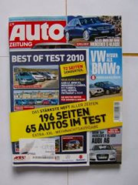 Auto Zeitung 1/2011 Audi A6, BMW F10, C-Klasse, Citroen SM