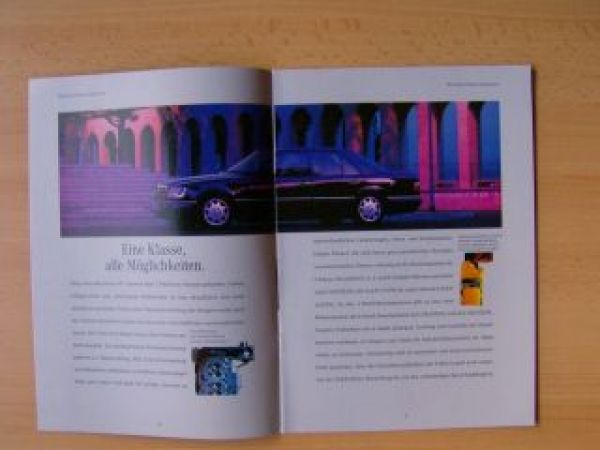 Mercedes Benz PKW-Programm August 1993 W202 W124 W140