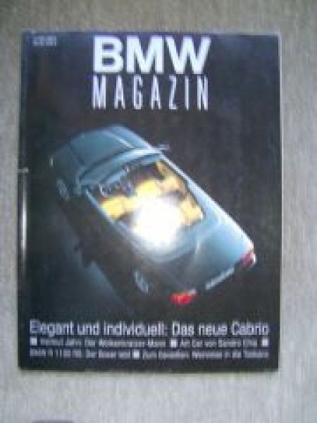 BMW Magazin 1/1993 BMW 3er Cabrio E36 518i 525td E34