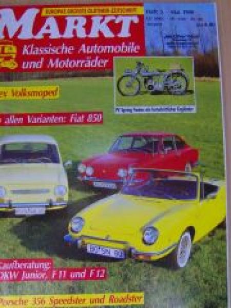 Markt 5/1990 DKW Junior, F11 F12, Porsche 356 Speedster Roadster