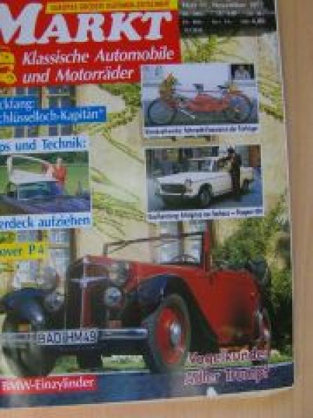 Markt 11/1992 Rover P4, Peugeot 404, BMW Einzylinder