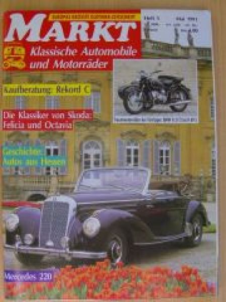 Markt 5/1991 Mercedes 220, Skoda Felicia, Octavia, Opel Rekord C