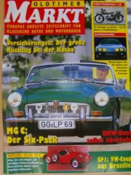 Markt 8/1993 MG C, Renault Alpine 310, Mercedes 130 bis 170H