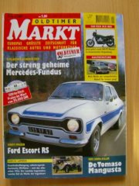 Markt 4/2001 Ford Escort RS,De Tomaso Mangusta,Lancia Lambda