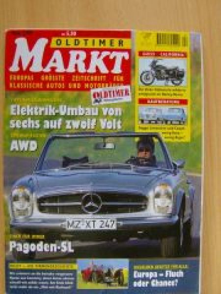 Markt 5/1999 Pagoden SL, Goggo Limousine Coupè, Volvo TP21