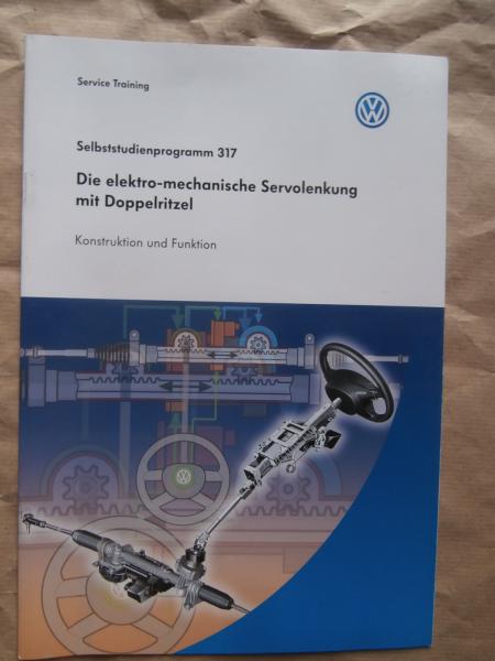 VW SSP 317 Die elektro-mechanische Servolenkung mit Doppelritzel Konstruktion & Funktion  9/2003