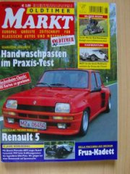 Markt 8/2002 Renault 5, Fura-Kadett, MGTF, Opel Ascona B