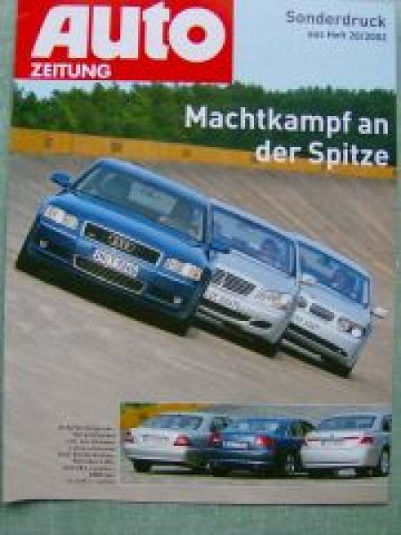 Auto Zeitung 20/2002 Audi A8 4.2 quattro gegen BMW 745i E65 Merc