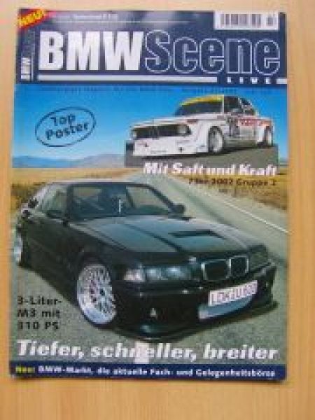 BMW Scene 3/2002 2002 Gruppe2, E30 E36, 2002tii M3GTR