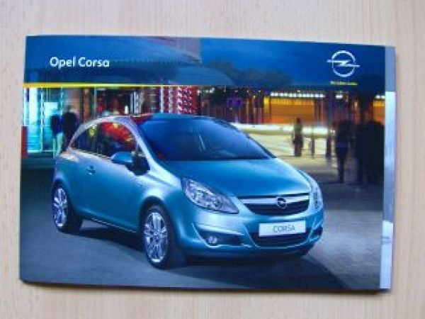 Opel Corsa +Satellite +OPC Line Prospekt Juni 2010 +Preise
