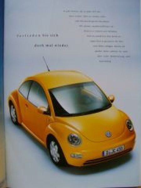 VW New Beetle en vogue Prospekt Oktober 2000 NEU