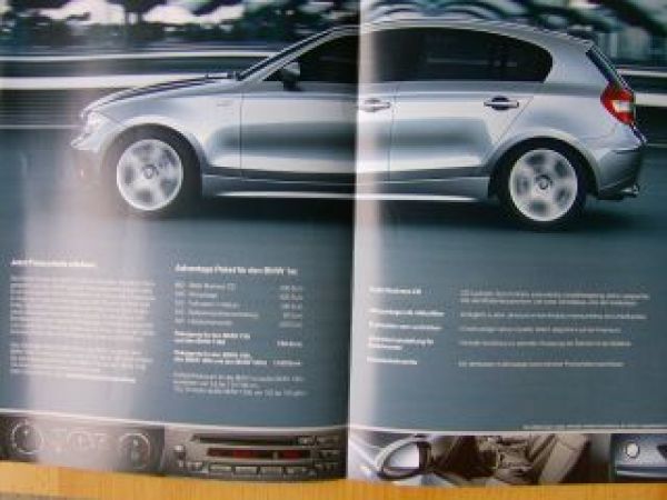 BMW 1er E87 Advantage Paket Prospekt NEU