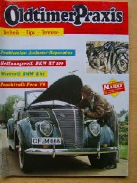 Oldtimer Praxis 12/1991 BMW R62, Ford V8, Fiat X 1/9