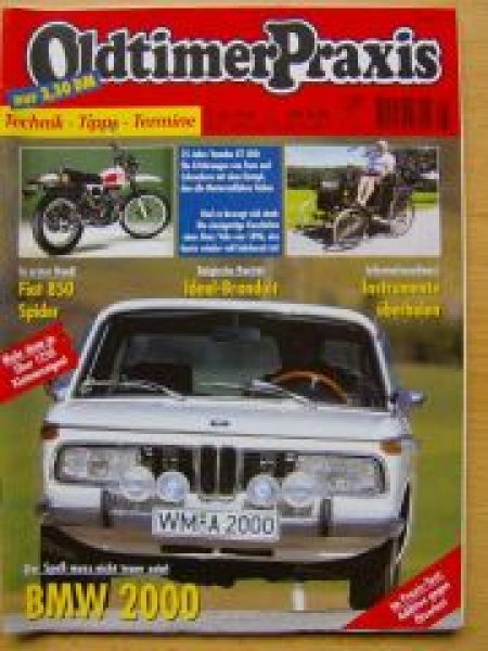 Oldtimer Praxis 5/2000 BMW 2000, Fiat 850 Spider