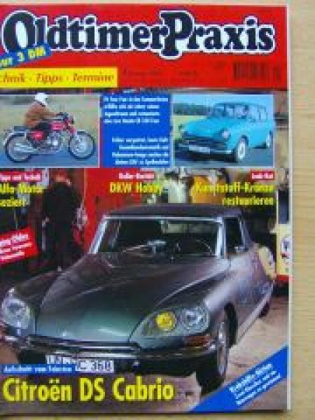 Oldtimer Praxis 1/2000 Citoren DS Cabrio, DAF 33, 44, 55