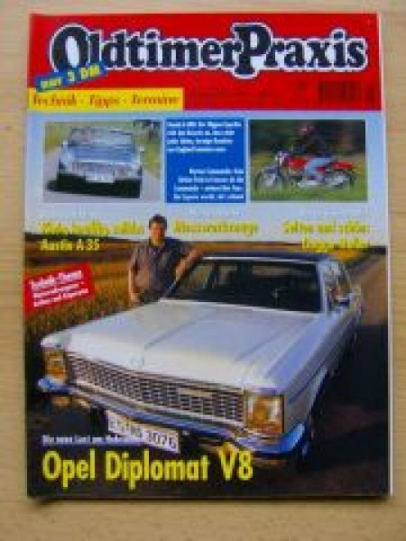 Oldtimer Praxis 9/1999 Opel Dipomt V8, Honda S600,Norton