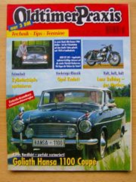 Oldtimer Praxis 10/1997 Goliath Hansa 1100 Coupè, Alfa Romeo 190