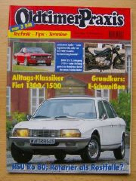 Oldtimer Praxis 11/1994 NSU Ro80, BMW 35/3, Lancia Beta Spider