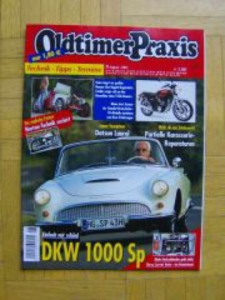 Oldtimer Praxis 8/2005 DKW 1000 Sp, Datsun Laurel, Chevy Corvair