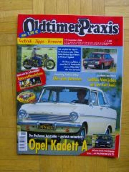 Oldtimer Praxis 11/2004 Opel Kadett A, Ford Granada Turnier May