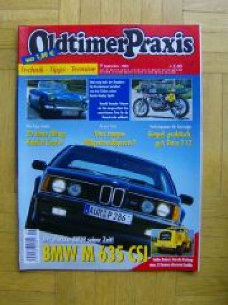 Oldtimer Praxis 9/2004 BMW M635CSI E24, Austin Healey Sprite