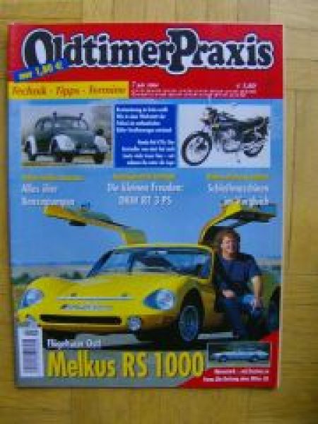Oldtimer Praxis 7/2004 Melkus RS1000, Bitter CD, VW Käfer Streif