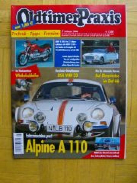 Oldtimer Praxis 2/2004 Alpine A110, BMW E3, Lancia Appia Cabriol