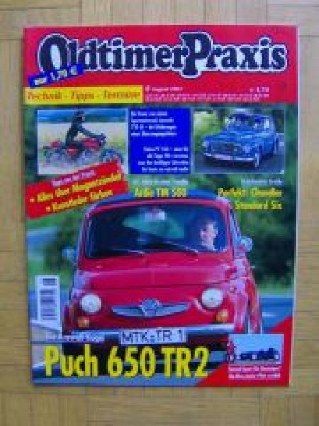 Oldtimer Praxis 8/2003 Puch 650TR2, Elva Junior, Volvo PV544
