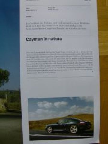 christophorus Nr.317 Cayman S, RS Spyder, Cayenne +Hybrid Techni