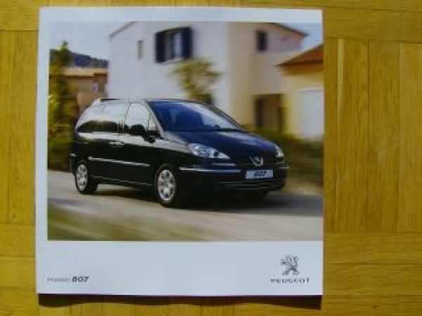 Peugeot 807 Prospekt 9/2010 NEU +Preisliste