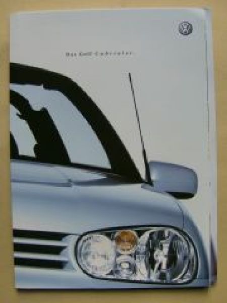VW Golf4 Cabriolet Prospekt April 1999 +TDI