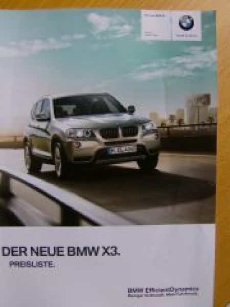 BMW X3 xDrive 28i,35i, 20d Januar 2011 NEU