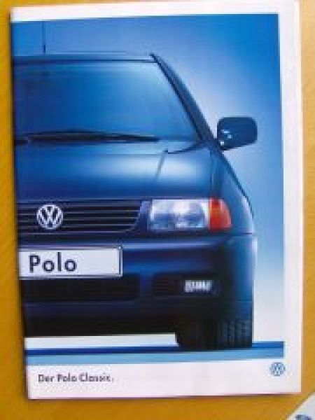VW Polo Classic Prospekt Oktober 1998 +Technische Daten