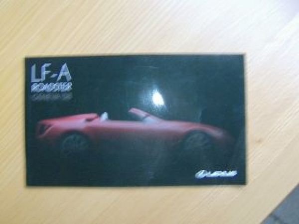 Lexus LF-A Roadster Genf 2008 UK Englisch Hochglanzprospekt