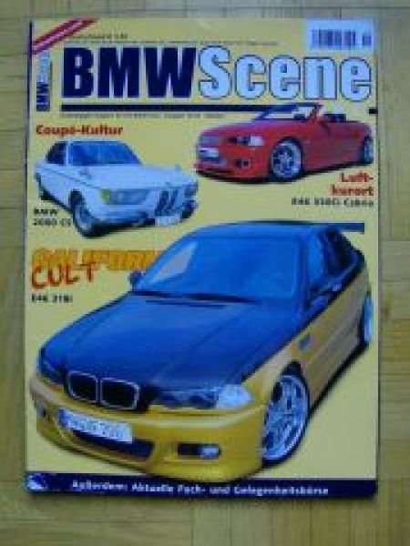 BMW Scene 10/2004 2000CS, 330Ci Cabrio E46,Alpina B12 5.7 E38