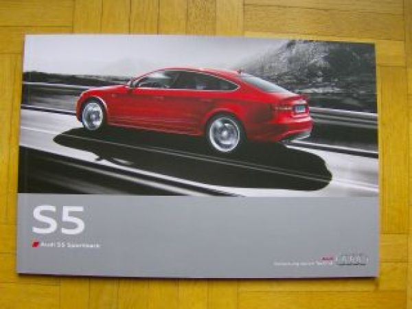 Audi S5 Sportback Prospekt Oktober 2010 NEU