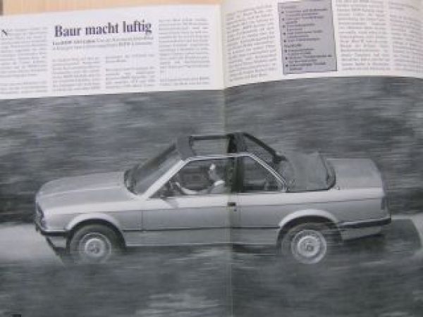 ams 12/1983 BMW 320i Cabrio Baur TC E30 Sonderdruck