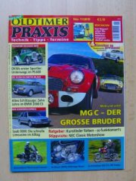 Oldtimer Praxis 11/2010 Saab 9000,BMW 2000CS,MG C