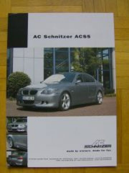 AC Schnitzer ACS5 Limousine E60 Prospektblatt NEU