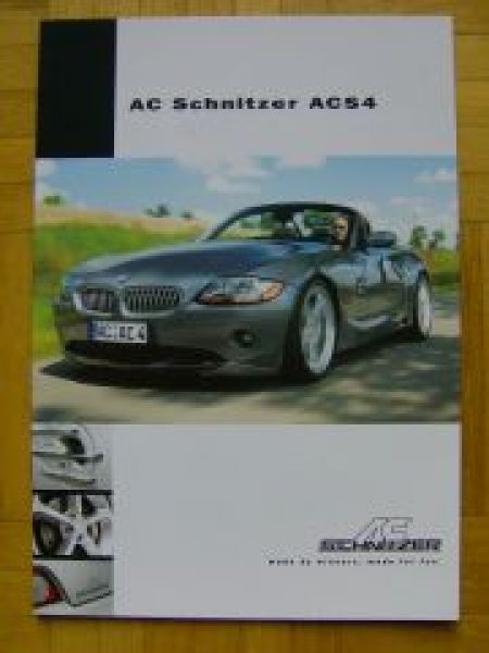 AC Schnitzer ACS4 Roadster E85 Prospekt NEU