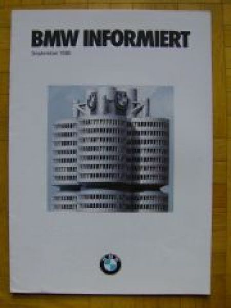 BMW Informiert September 1980 316/318i E21,E12 Dauertests