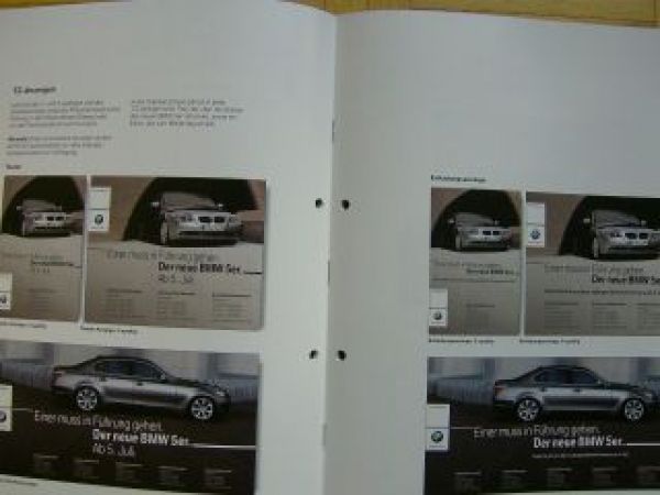 BMW Maßnahmenpaket Nr.23 März 2003 5er E60 Markteinführung