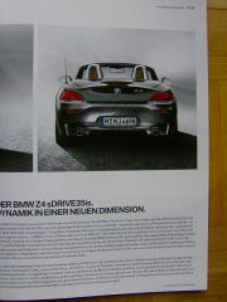 BMW Z4 Roadster E89 Prospekt September 2010 +M Sportpaket