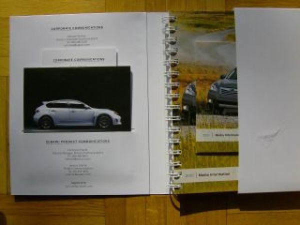 Subaru Pressemappe 2010 Outback Legacy +Cd+LA Auto Show CD