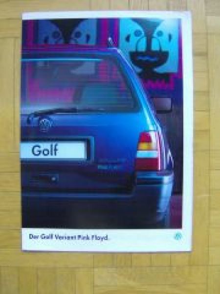 VW Golf3 Variant Pink Floyd Prospekt Januar 1995